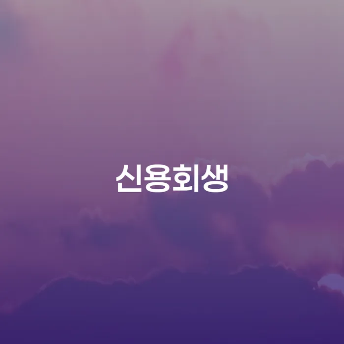 빛독촉 신용회복 접수를